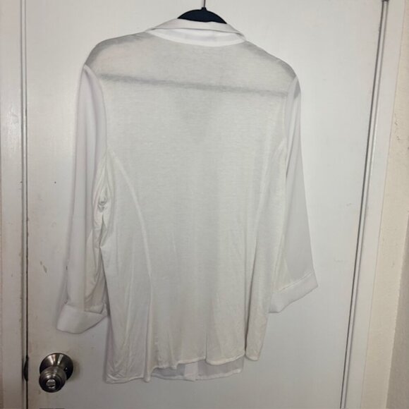 Tahari 3/4 Sleeve Blouse - Size Large - Picture 5 of 6